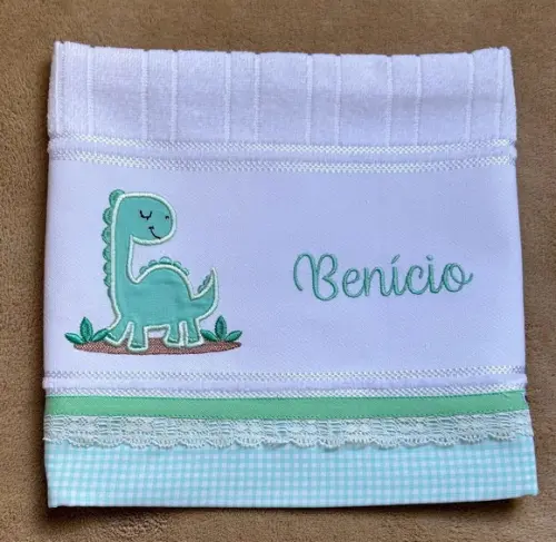 Kit Toalha de Banho e Toalha de Mão Dinossauro