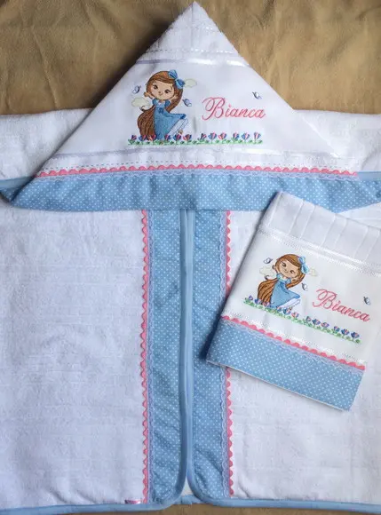 Kit Toalhas de Banho e Mão Princesa