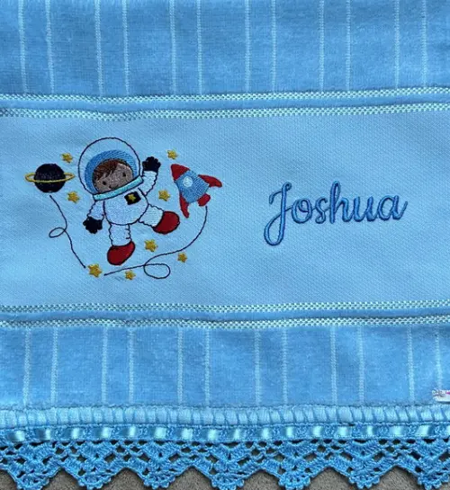 Kit Toalhinha e Fralda de Boca Astronauta