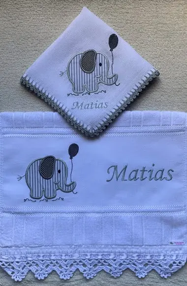 Kit Toalhinha e Fralda de Boca Elefante