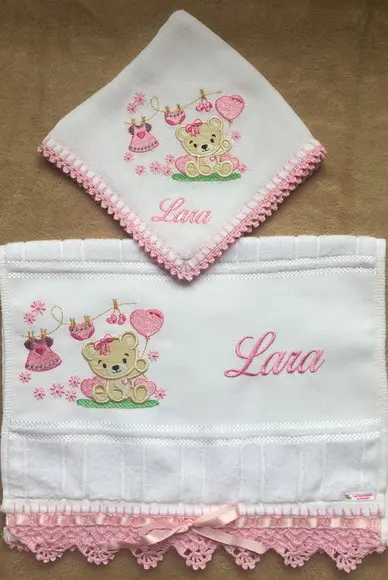 Kit Toalhinha e Fralda de Boca Ursa Varal