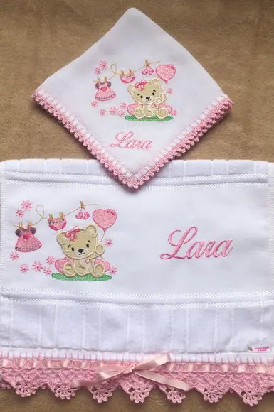 Kit Toalhinha e Fralda de Boca Ursa Varal