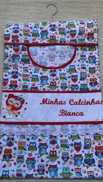 Porta calcinhas corujinha