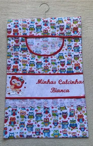 Porta calcinhas corujinha