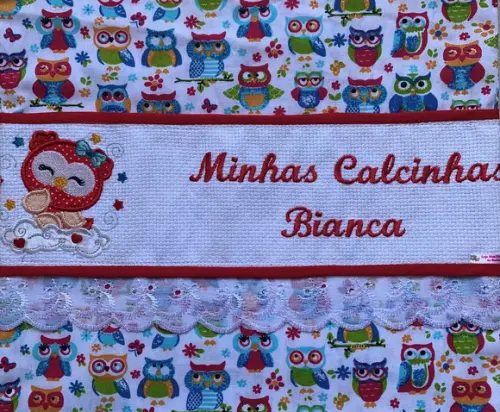 Porta calcinhas corujinha