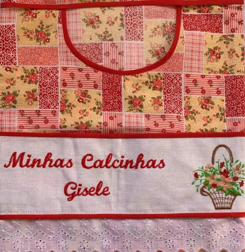 Porta Calcinhas Patchwork