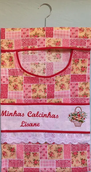 Porta Calcinhas Patchwork