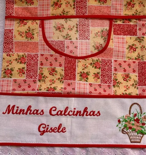 Porta Calcinhas Patchwork