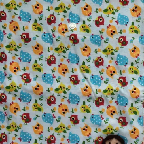 Porta Jaleco Dupla Face Corujinhas e Passarinhos