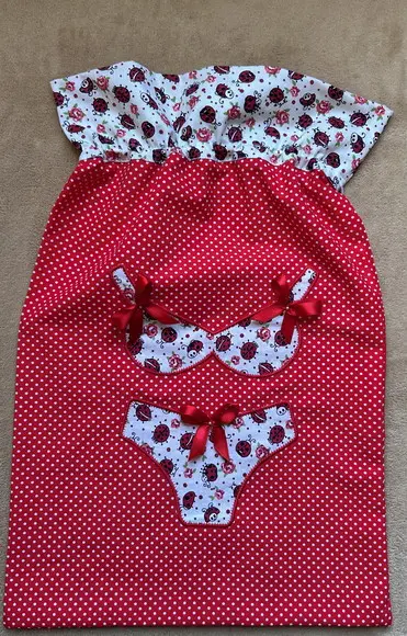 Porta Lingerie Grande para Viagem Poás Vermelho
