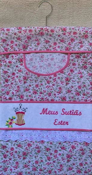 Porta sutiãs floral