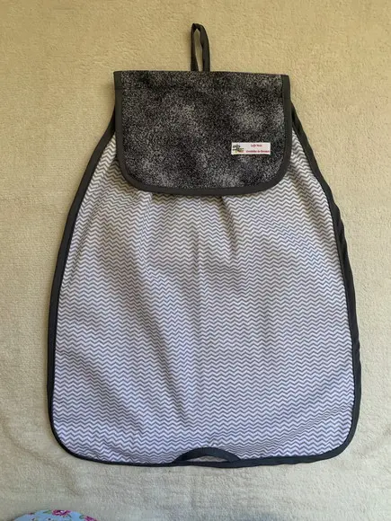 Puxa Saco Cinza Chevron