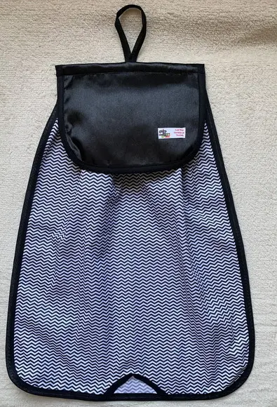 Puxa Saco sem Elástico Preto Chevron