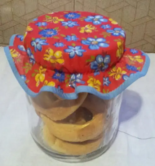 Tampinhas Decorativas em Tecido para Potes