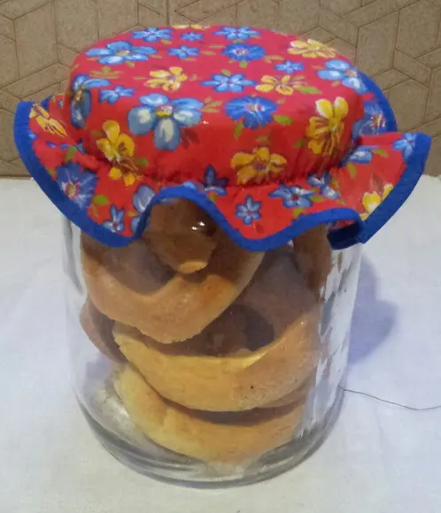 Tampinhas Decorativas em Tecido para Potes