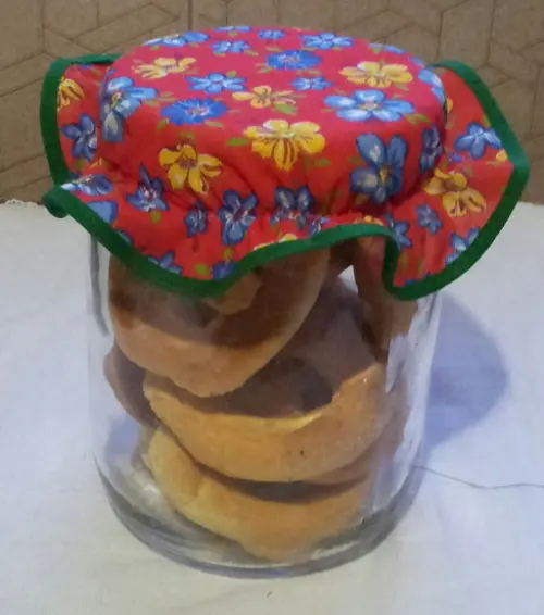 Tampinhas Decorativas em Tecido para Potes