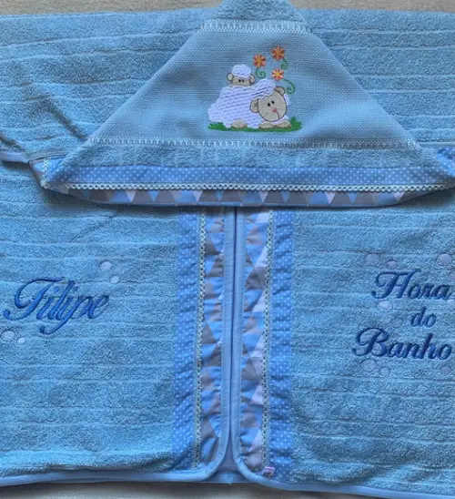 Toalha de Banho com Capuz Ovelha Mãe