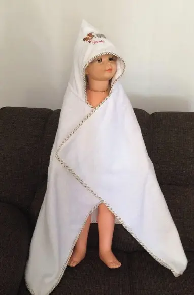 Toalha de Banho Infantil com Capuz Chuva de Amor