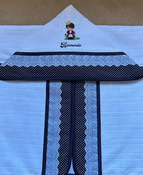 Toalha de Banho Infantil Pequeno Príncipe Azul Marinho