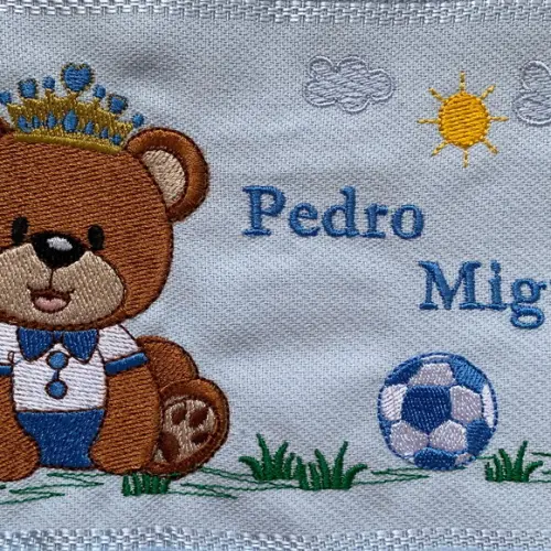 Toalha De Boca Bordada Ursinho