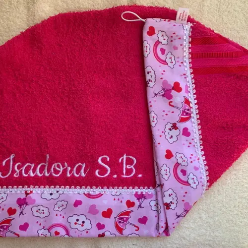 Toalha de Cabelo Personalizada Infantil