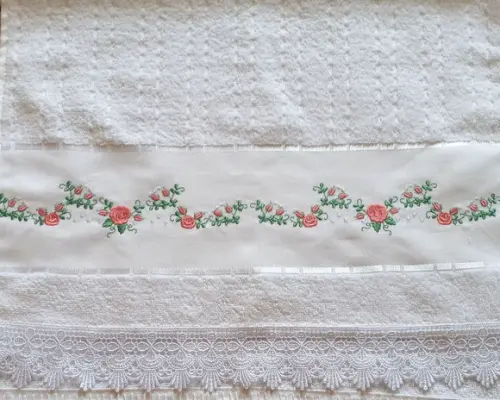 Toalha de Rosto Floral