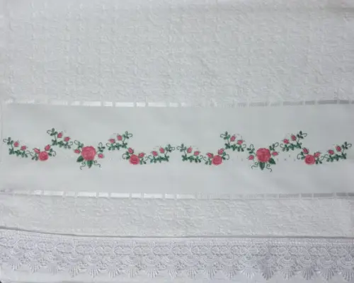 Toalha de Rosto Floral