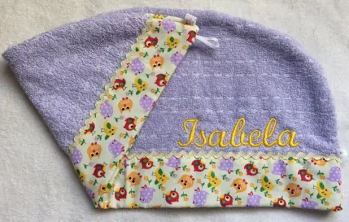 Toalha para Cabelo Personalizada Infantil