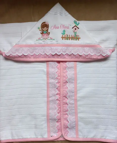 Toalhas de Banho e de Mão Menina Passarinho
