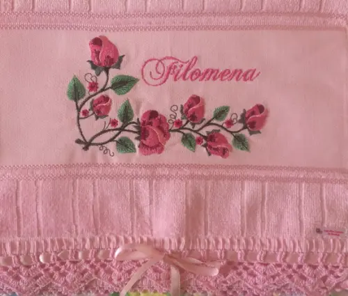 Toalhinha Bordada Floral