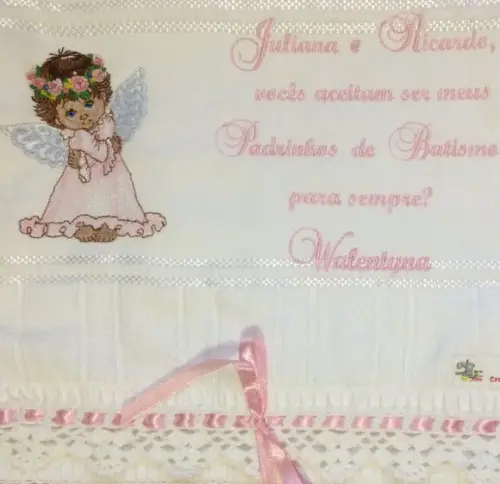 Toalhinha Convite para Padrinhos