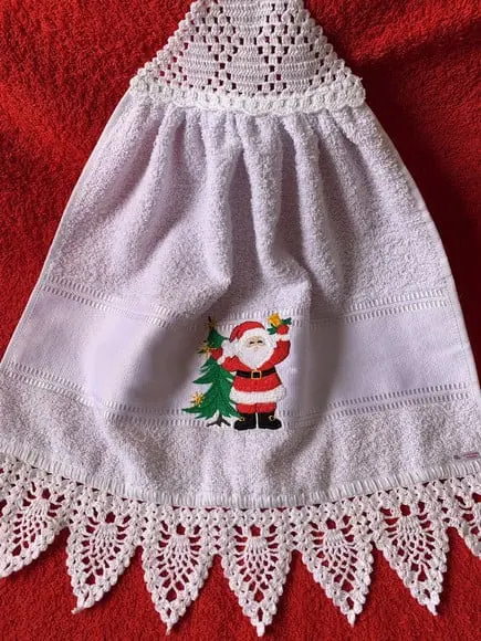 Bate Mão Bordado Natal