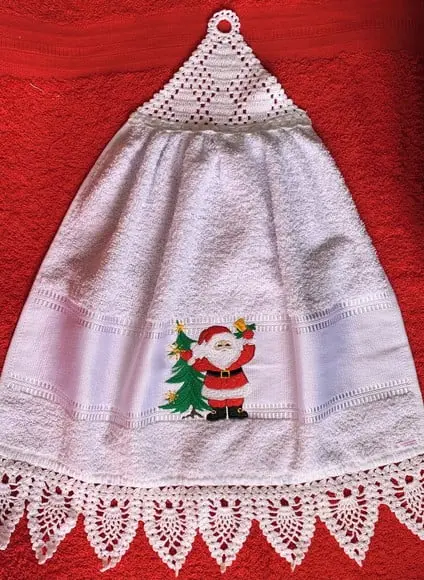 Bate Mão Bordado Natal