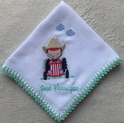 Fraldas Bordadas Personalizadas de Boca