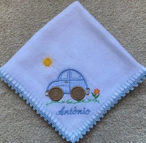 Fraldas Bordadas Personalizadas de Boca
