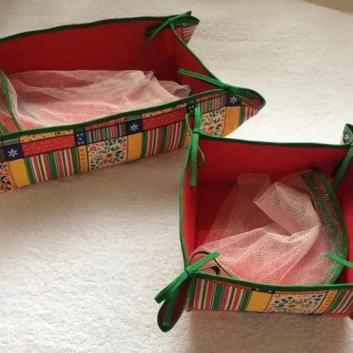 Jogo de Cestas para Pão e para Pão de Queijo ou Biscoitos