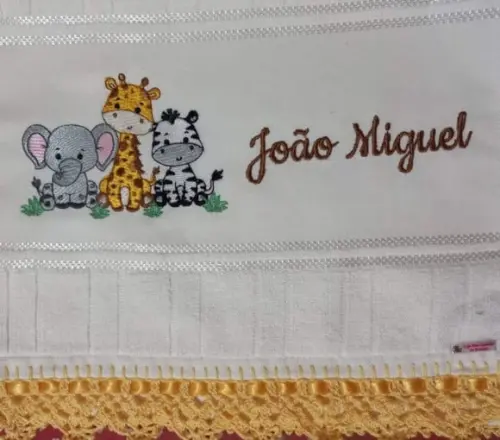 Kit 4 Toalhinhas Bordadas