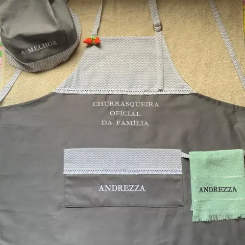 Kit Avental e Bandana para Churrasqueiro Cozinheiro