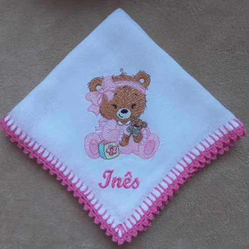 Kit com 3 Fraldas de Boca Personalizadas