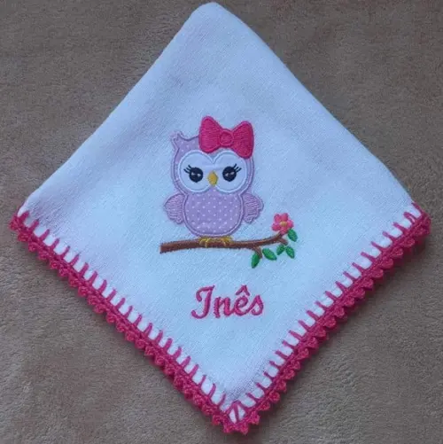 Kit com 3 Fraldas de Boca Personalizadas