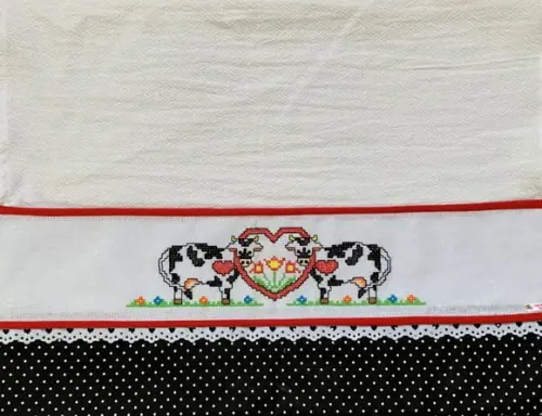 Kit de Bate Mão e Pano de Prato Personalizado