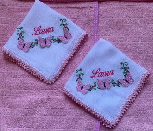 Kit Enxoval Bebê Personalizado Toalha e Fraldas