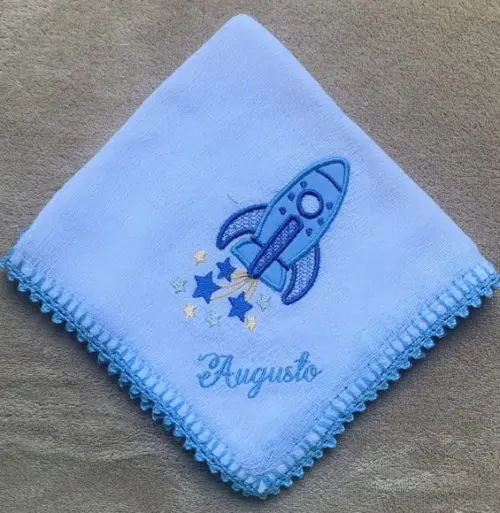Kit Fraldas de Boca Personalizadas Foguetes