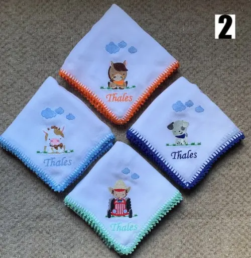 Kit Fraldas de Passeio Bordada Fazendinha