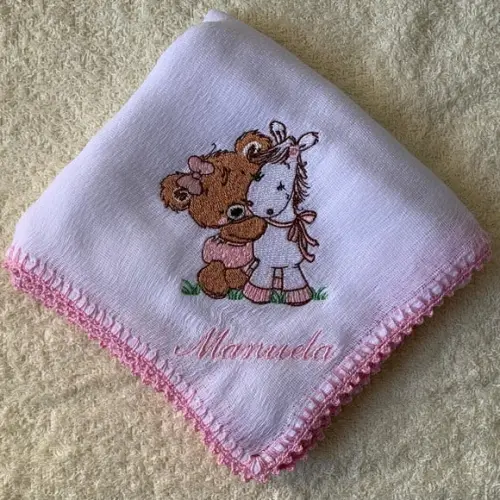 Kit Fraldas de Passeio Bordadas Personalizadas