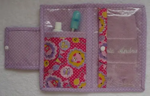 Kit Higiene Bucal Infantil Menina Corujinha