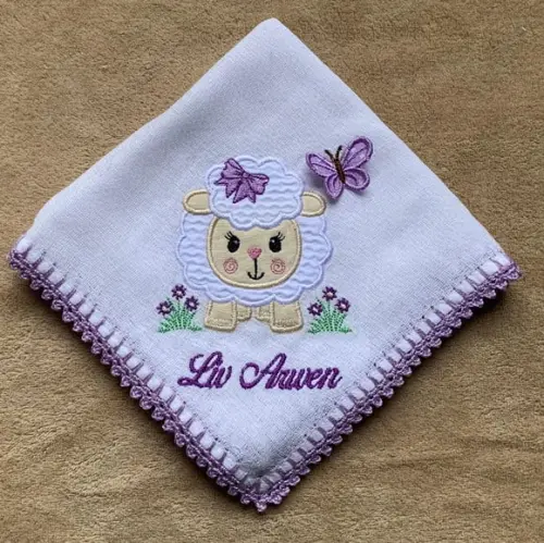 Kit para Bebê Toalhinha e Fralda de Boca Ovelhinha