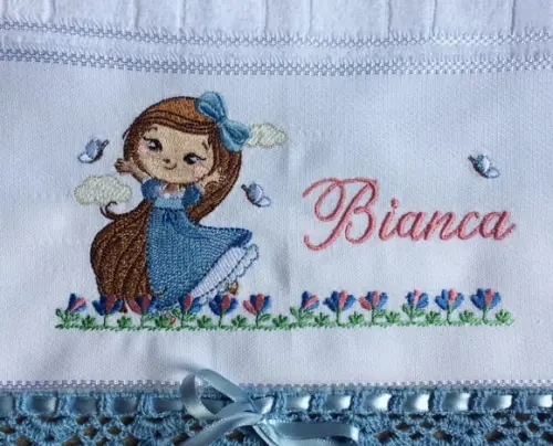 Kit para Bebê Toalhinha e Fralda de Boca Princesa