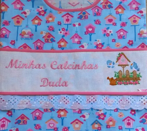 Kit Porta Calcinhas e Toalha para Cabelo Infantil