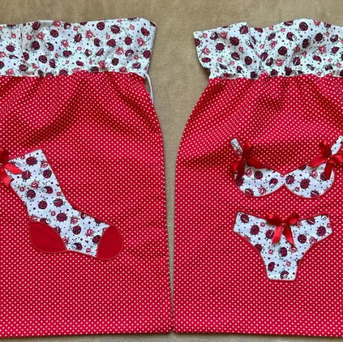 Kit Porta Lingerie e Porta Meias para Viagem